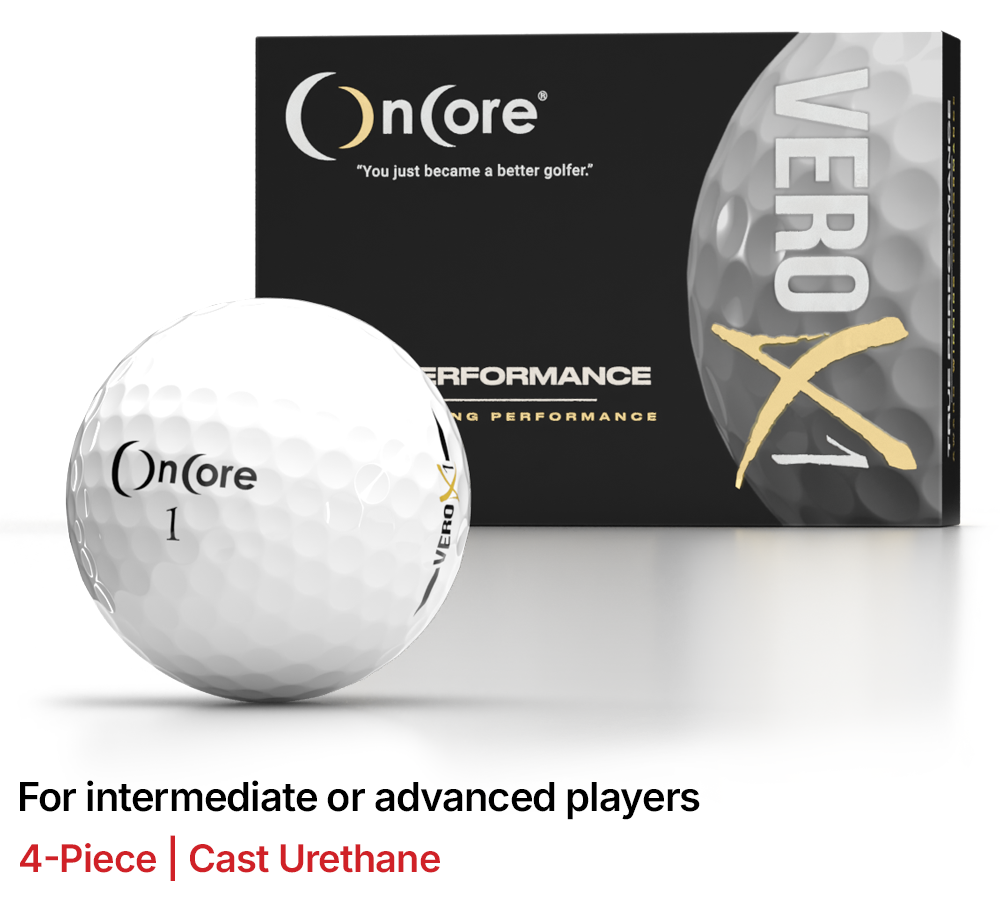 Shop OnCore Golf - VERO X1 Tour Performance Dozen Golf Balls - White