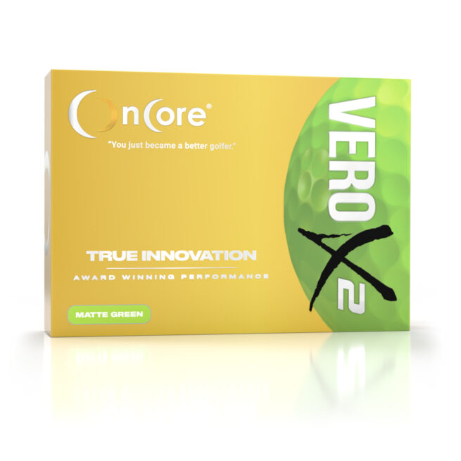 Shop OnCore Golf - VERO X2 Tour Performance Golf Balls - Matte Green Dozen