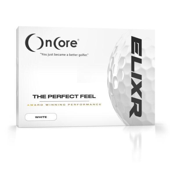 Shop OnCore Golf - ELIXR Gold Winning Performance Distance Golf Balls - White Dozen