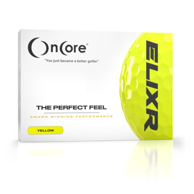 Shop OnCore Golf - ELIXR Gold Winning Performance Distance Golf Balls - Yellow Dozen