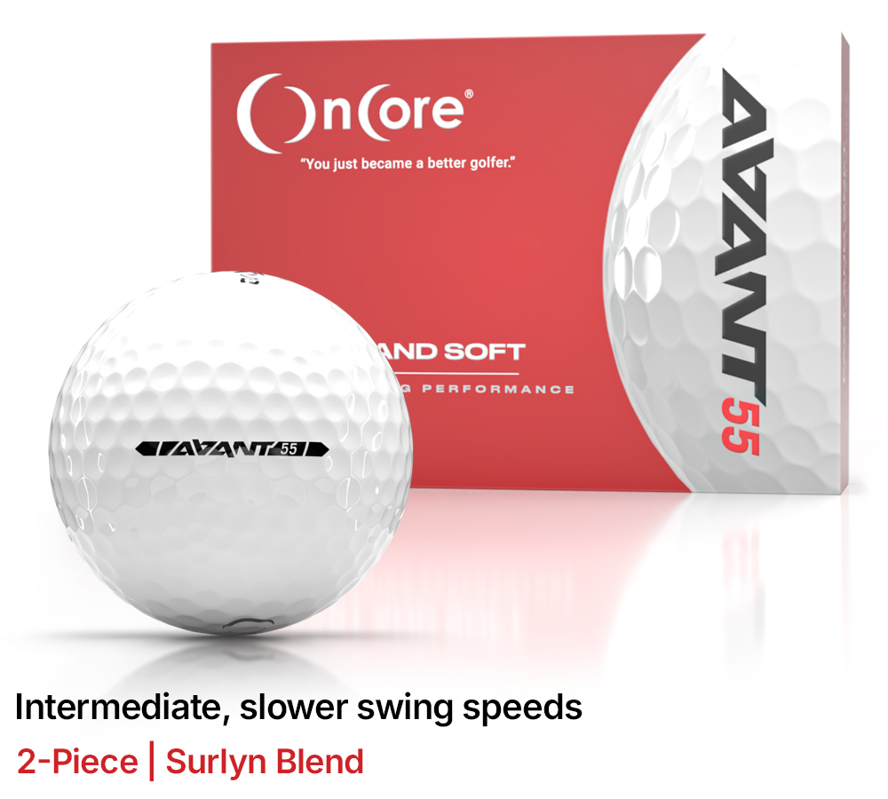 Shop OnCore Golf - AVANT 55 Award Winning Low Compression Golf Balls - White Dozen