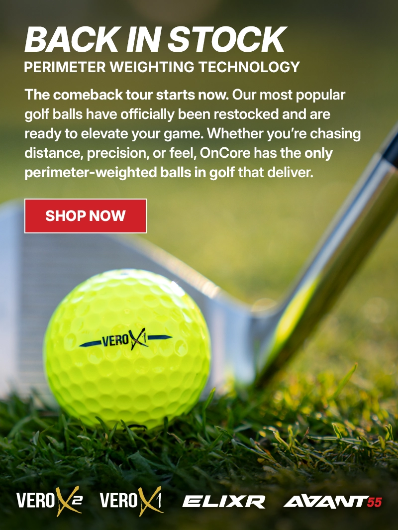 OnCore's Award-Winning Golf Balls - featuring Perimeter Weighting Technology to Lower Your Score