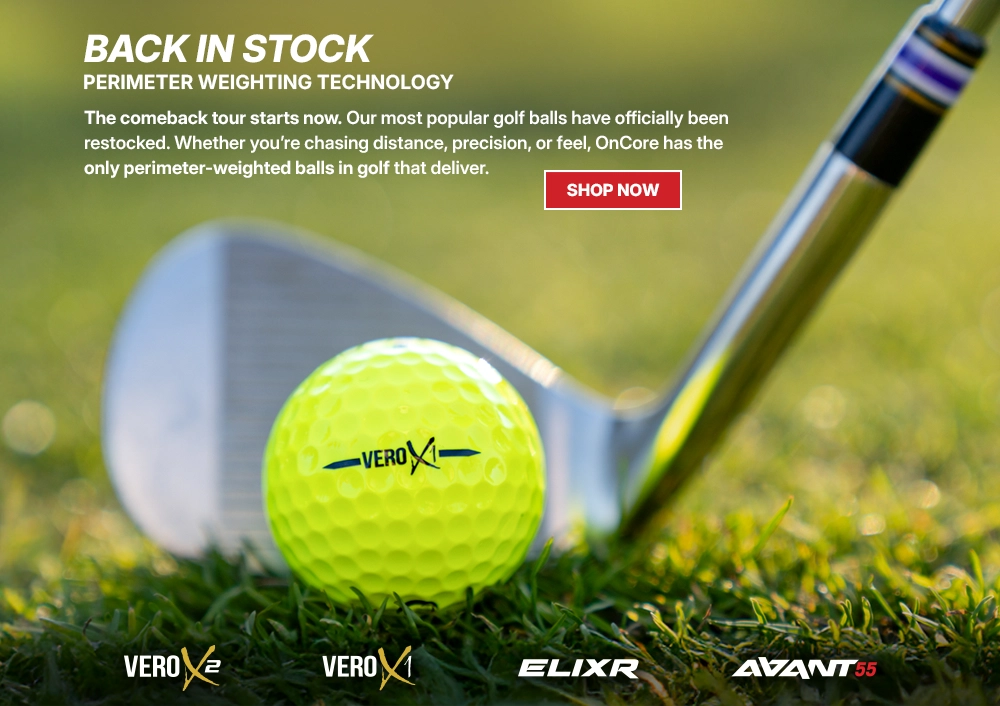 OnCore's Award-Winning Golf Balls - featuring Perimeter Weighting Technology to Lower Your Score