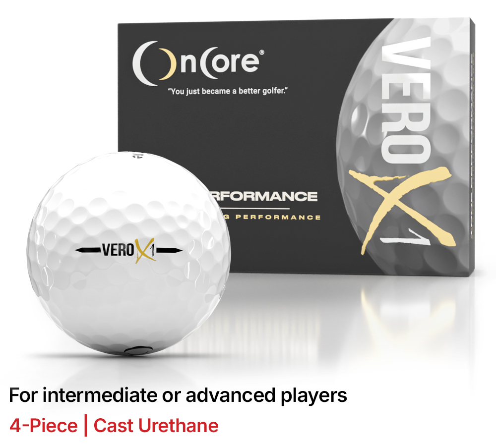 Shop OnCore Golf - VERO X1 Tour Performance Distance Golf Balls - White Dozen