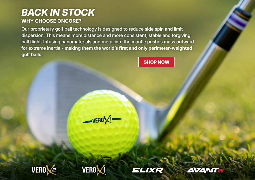 OnCore's Award-Winning Golf Balls - featuring Perimeter Weighting Technology to Lower Your Score