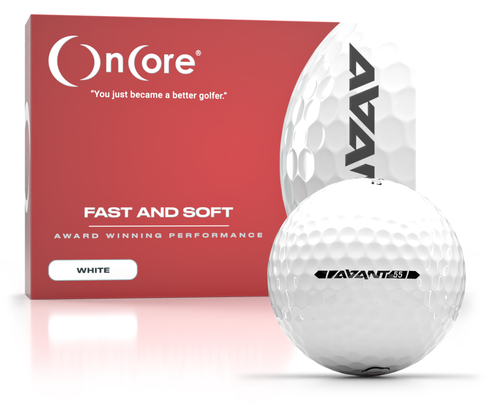 Shop OnCore Golf - AVANT 55 Low Compression Performance Dozen Golf Balls - White