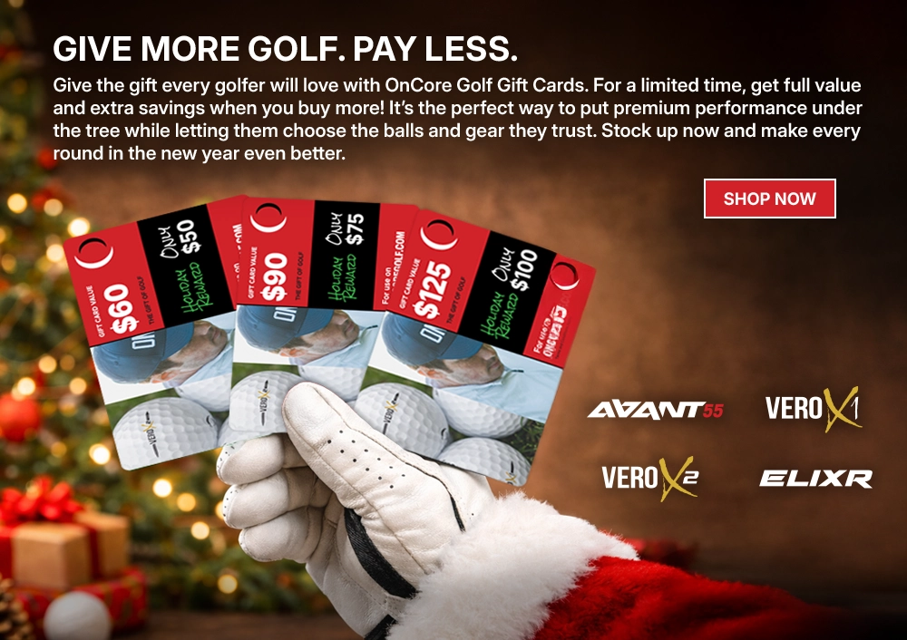 Shop OnCore Golf digital gift card with instant delivery, perfect holiday gift for all golfers