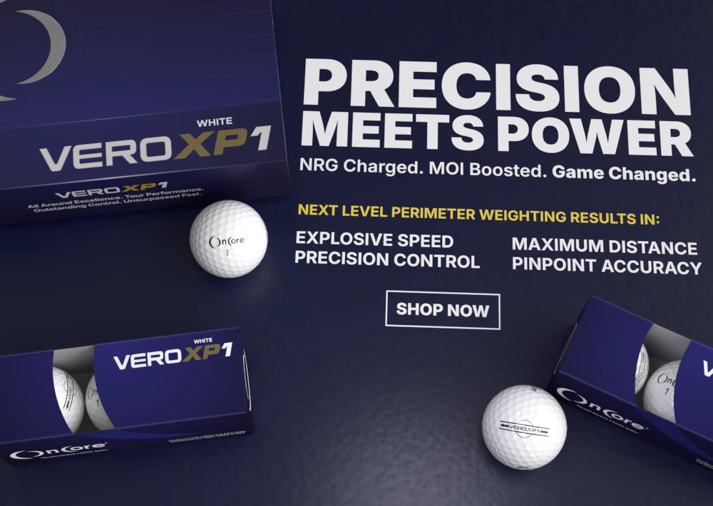 Shop OnCore Golf - VERO XP1 Tour Distance Performance Golf Balls - White Dozen
